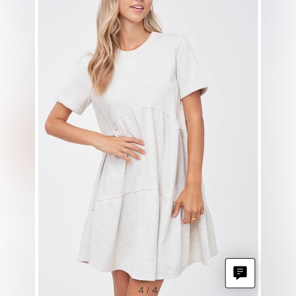 NWOT En Saison Cotton Babydoll Dress - Picture 7 of 7